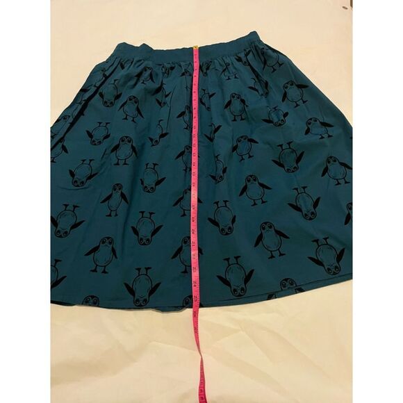 Women's Star Wars Her Universe Skirt XL Teal with Porg Print - Picture 4 of 6